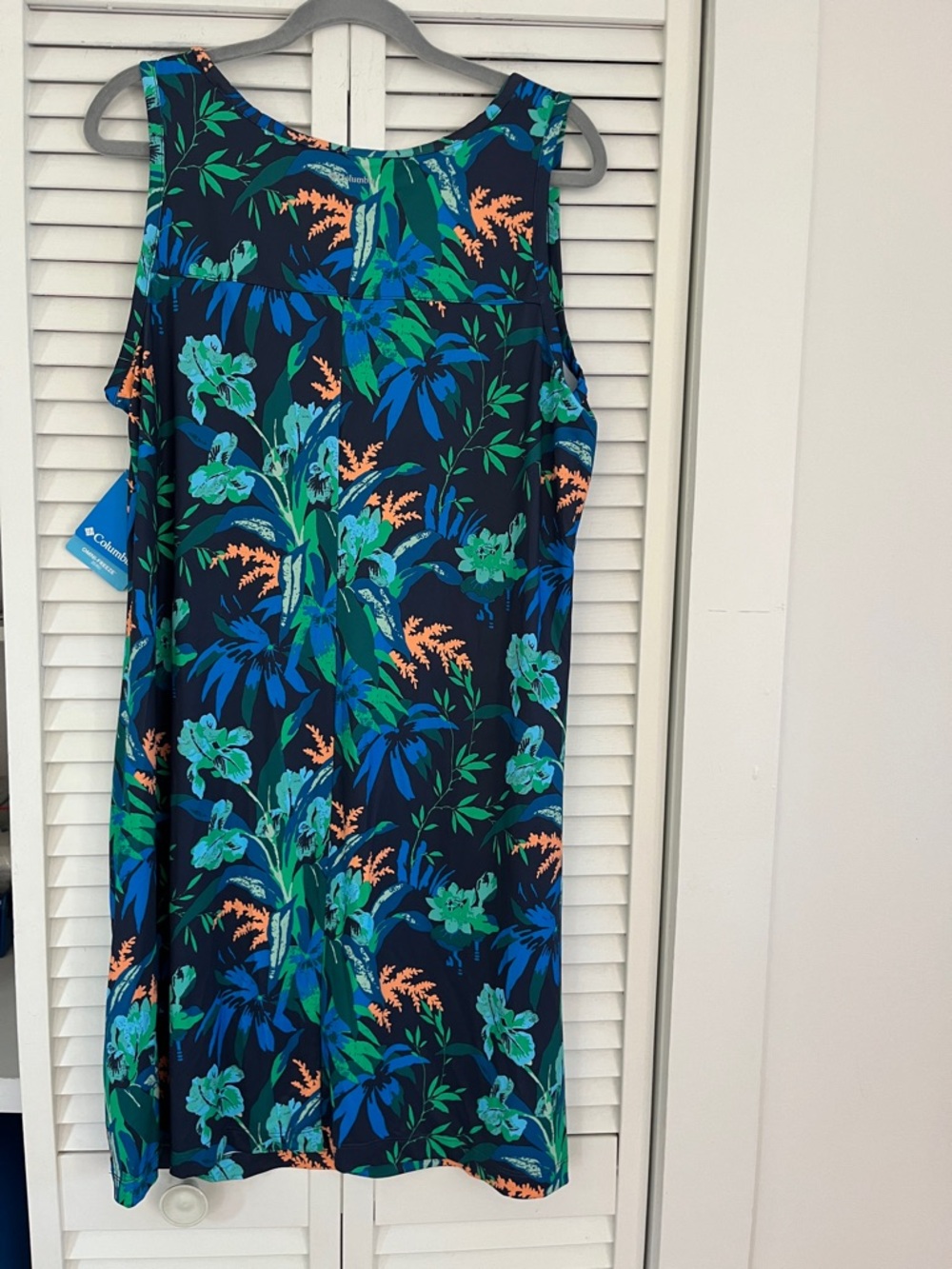 Columbia Navy Floral Tropical Women's Swim Cover-Up - Picture 5 of 7